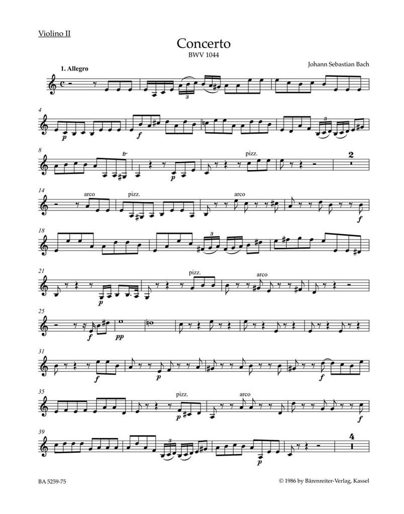 Concerto in A minor BWV 1044